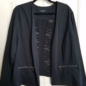 Torrid "Corset" Black Blazer In Size 4X